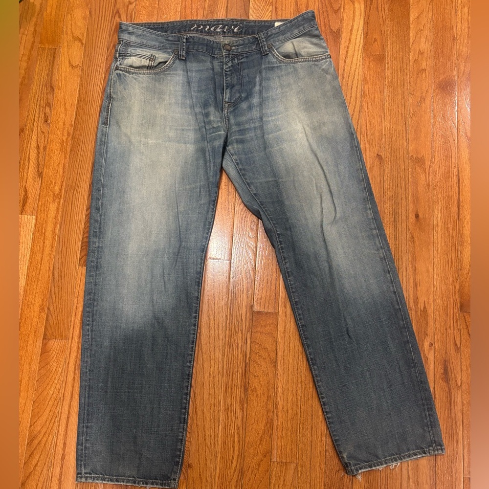 Mavi Zach Low-Rise Easy Straight Leg Jeans - Blue